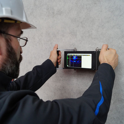 A1040 MIRA 3D - rebar, flaw and thickness detector for concrete