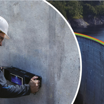 E-Boosting - Function of A1040 MIRA 3D for ultimate inspection range extension